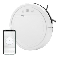 Nettoyeur robotique humide et sec 3-en-1 2500Pa Puissant balayage et essuyage 2 modes Compatible avec Alexa Google Assit