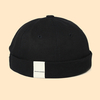 New Avene Style Casual Street Retro Innocent Landlord Hat Vintage Innocent Metal Standard Sailor Brimless Chapeaux
