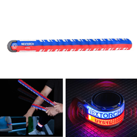 NEXTORCH UT21L Red Blue Flashing Warning Flap Bracelet All Round Warning Flashlight USB Rechargeable 5 Lighting Modes Fo