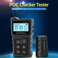 NF-488 Numérique Ethernet CAT5 CAT6 LAN Réseau Câble PoE Commutateur Testeur Détecteur LCD Affichage Réseau Câble Testeu