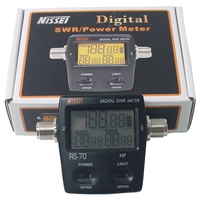 NISSEI RS-70 SWR numérique / wattmètre HF 1, 6-60 MHz 200W SO239 Connecteur type M pour radio bidirectionnelle SWR wattmè
