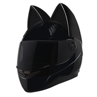 NITRINOS Casque Intégral Moto Femme Oreille de Chat Personnalité 5 Couleurs
