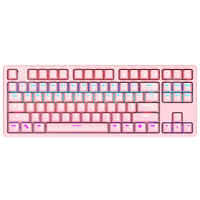 NIUBCP K871 87 Touches Mehcanical Clavier TKL Wired Blue Switch RGB Amovible Couvercle supérieur ABS Keycaps Gaming Keyb