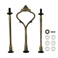 Niveau Cake Cupcake Plate Gold Stand Rack Raccords Poignée Rod De Mariage Décor De Fête Fournitures