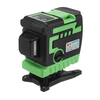 Niveau laser 3D à 12 lignes,  lumière verte / bleue,  mise à niveau automatique,  mesure rotative à 360 °