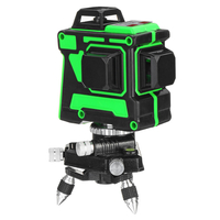 Niveau laser 3D 12 lignes vertes Auto 360 ° Degré Mesure à niveau automatique imperméable à leau