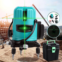 Niveau laser horizontal et vertical de la machine laser à lumière verte à 5 lignes