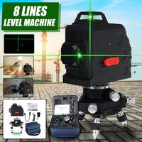 Niveau laser horizontal et vertical de la machine laser à lumière verte 8 lignes