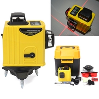 Niveau laser infrarouge à 12 lignes 3D à 360 ° Croix de niveau vertical et horizontal à nivellement automatique