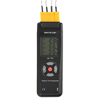 NK-TK1 4 Mètre Numérique Thermomètre Température Compteur Thermomètre de Poche Type K Thermocouple Capteur pour Industur