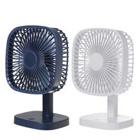 Noir / blanc DC5V 3 vitesses USB chargeur mini ventilateur ventilateur de bureau à angle réglable pour camping en plein