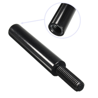 Noir Aluminium voiture Shifter Stick Levier Bouton Extension Gear 105mm Extended 4 Inch