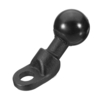 Noir GPS Base de moto pour montage sur supports avec trou de 9 mm et boule de 1 pouce