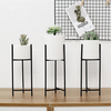 Noir Métal Rack En Plastique Succulent Plante Pot Fleur Jardinière Jardin Décor À La Maison Quincaillerie Décorative