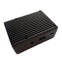Noir Raspberry pi 3 génération de refroidissement Shell Accessoires de ventilateur de coque en alliage daluminium p