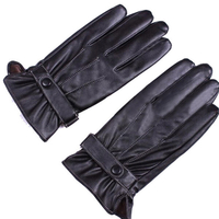Noire des points coupe-vent doigts des gants d