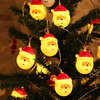 Noël 1.5 M 10 LED Guirlande de fées lumières belle Santa Claus Batterie opéré décoration pour guirlande de Noël