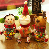 Noël 2017 Bonbonnière Père Noël Bonhomme de neige Elk Kids Christmas Gift Noël Desktop Ornaments