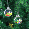 Noël 2017 clair bricolage boule incassable en plastique sans soudure boule maison arbre Decor cadeaux