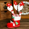 Noël 2017 Honana-HF616 Boîte-cadeau en papier Candy Box Fit Party Chaussures de Noël Motif Boîte demballage de bijo