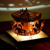 Noël 2017 Honana HT-887 LED Modèle léger DIY Carte de voeux Whirligig Cadeau Brithday de Noël