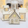 Noël 2017 LED Lampe de nuit en bois Lampe de cabine de Noël Ornements Cadeaux