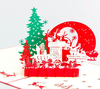 Noël 3D Pop Up Carte de voeux joyeux de Noël Carte de voeux de partie de cadeaux de Noël