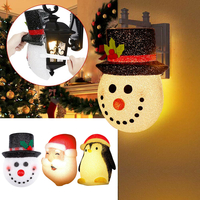 Noël bonhomme de neige abat-jour couloir applique murale décoration extérieur abat-jour de noël vacances noël porche lum