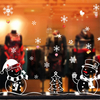 Noël bonhomme de neige flocon de neige Wall Sticker Windows Stickers Art Home Xmas Decor amovible