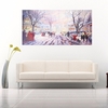 Noël Carol foule rue peinture sans cadre salon chambre peinture murale décor à la maison