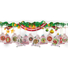 Noël coton lin suspendus calendriers de lavent compte à rebours cordon de serrage sacs-cadeaux bonbons biscuits poc