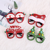 Noël dessin animé chapeau lettre bonhomme de neige arbre lunettes cadre enfants adulte fête habiller jouet pour décorati