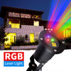 Noël extérieur mobile RVB allume la partie de lampe détape de paysage de projecteur de laser