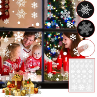 Noël flocons de neige fenêtre saccroche décalcomanies décorations dhiver pour 2020 noël maison fenêtre décor