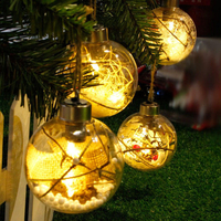 Noël LED Lumières Sapin de Noël Ampoule Boule Légère Hang Ornement Accueil Festival Decor