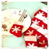 Noël mini chaussettes de coutellerie arbre de Noël pendaison décoration