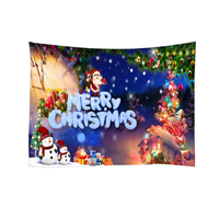 Noël père noël tapisserie tenture murale hiver couvre-lit jeter couverture photographie toile de fond fond