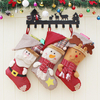 Noël sac de bonbons chaussettes Santa Claus chaussette sac cadeau babiole arbre de Noël ornements décor