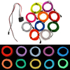 Néon souple el fil décor de partie de danse de lumière la lumière de 2m 10 couleurs