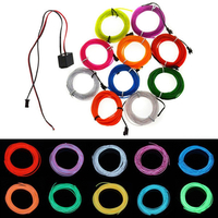 Néon souple el fil décor de partie de danse de lumière la lumière de 2m 10 couleurs