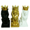 Nordique belle couronne Lion résine Statue artisanat décor à la maison sculptures cadeau