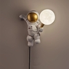 Nordique LED personnalité astronaute lune chambre denfants applique murale lampe de bureau chambre étude balcon all