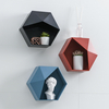 Nordique vent géométrique étagère ménage étagère cuisine plastique alimentaire mallette de rangement fruits secs Snack b