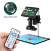 Nouveau 2022 7 pouces LCD HD Microscope vidéo 150X Caméra de microscope numérique à objectif à monture C avec support en