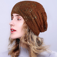 Nouveau Bonnet Tricoté Découpe Bonnet Respirant