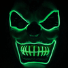Nouveau Clown El Cold Light Glowing LED Masque Fluorescent Halloween Tricky Effrayant Spoof Horror Glowing Props