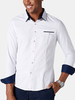Nouveau coton couleur unie pour hommes Youth Chemises à manches longues