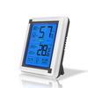 Nouveau grand écran LCD Thermomètre et hygromètre à écran tactile avec rétro-éclairage pour moniteur de température et d