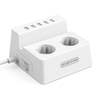 NTONPOWEREUPrisedecourantPowerprise2 AC Extension de prises avec 5 USB chargeu