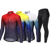 NUCKILY ensemble pour hommes vêtements de vélo professionnels avec coussin de Gel respirant dégradé de couleur femmes vê